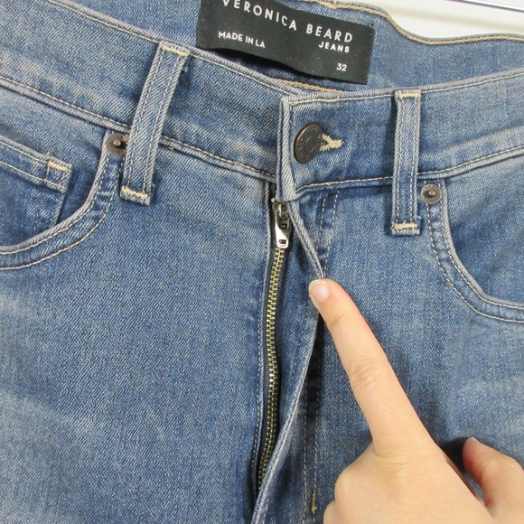 Veronica Beard Sheridan Exaggerated Flare High Rise Jeans Women 32 Designer 756 - Picture 8 of 13